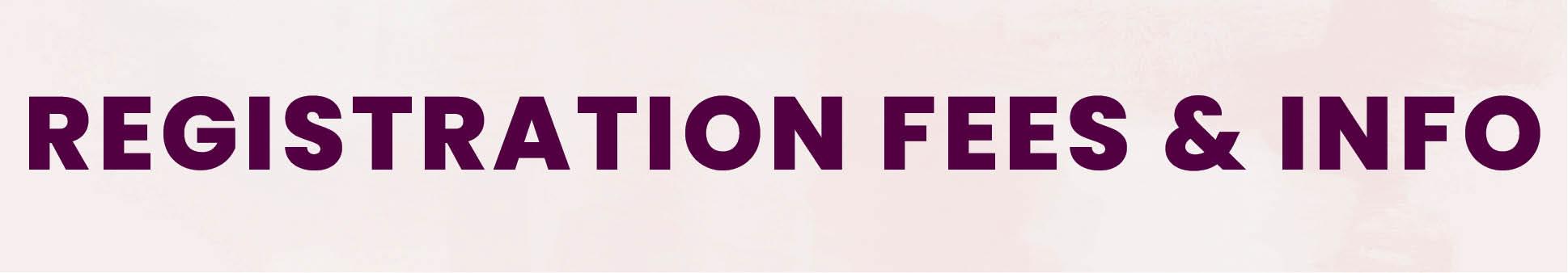 Registration Fees Banner